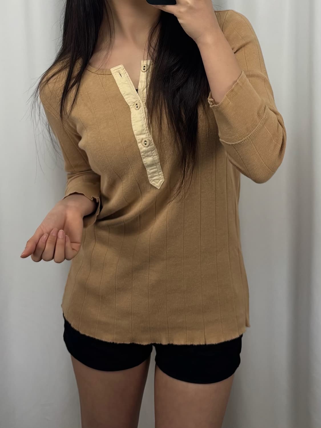 폴로 베이지 코튼 니트 상품이미지2