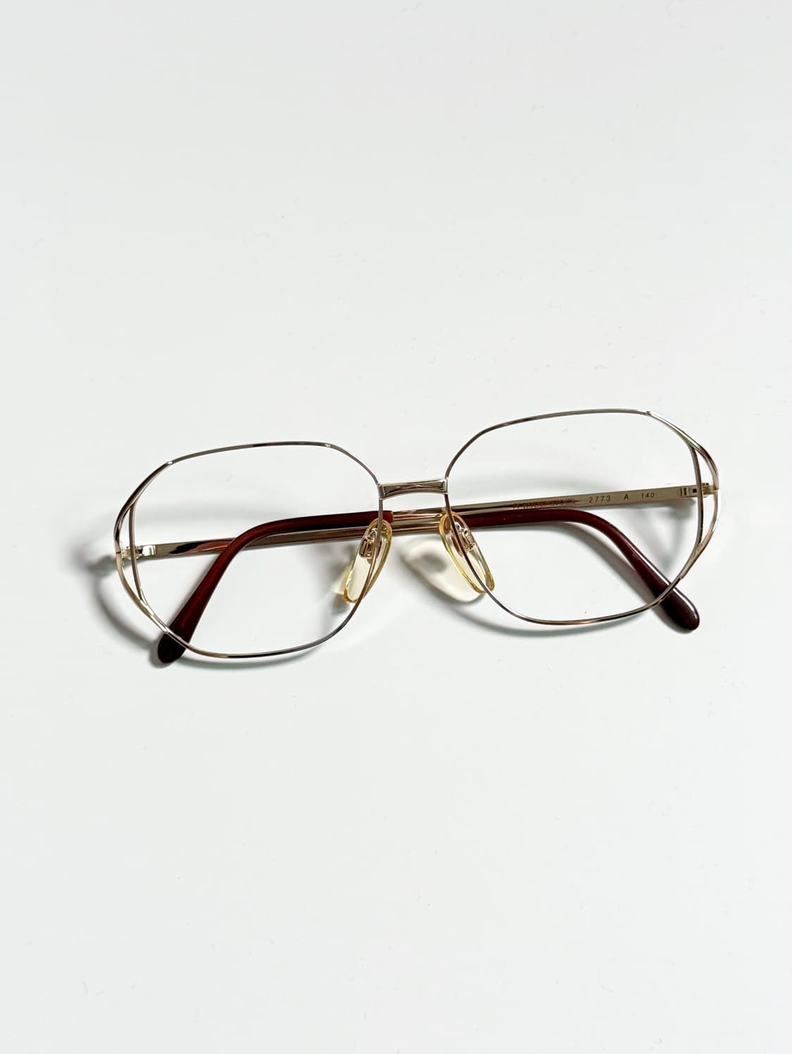 90s RODENSTOCK 골드 펜타곤 프레임 빈티지 안경 상품이미지1