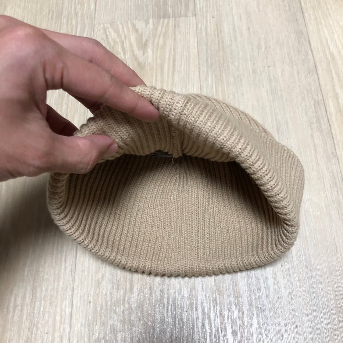 (ONE SIZE) 새상품 엠엘비 MLB 베이직 숏비니 NY 베이지 상품이미지4