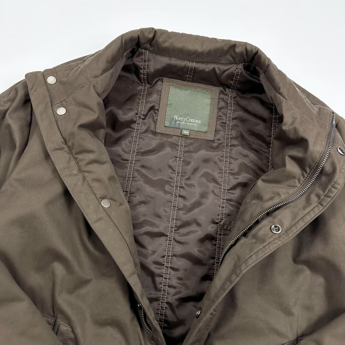 헨리코튼 클래식 브라운 사파리 점퍼 자켓 (L) 상품이미지4