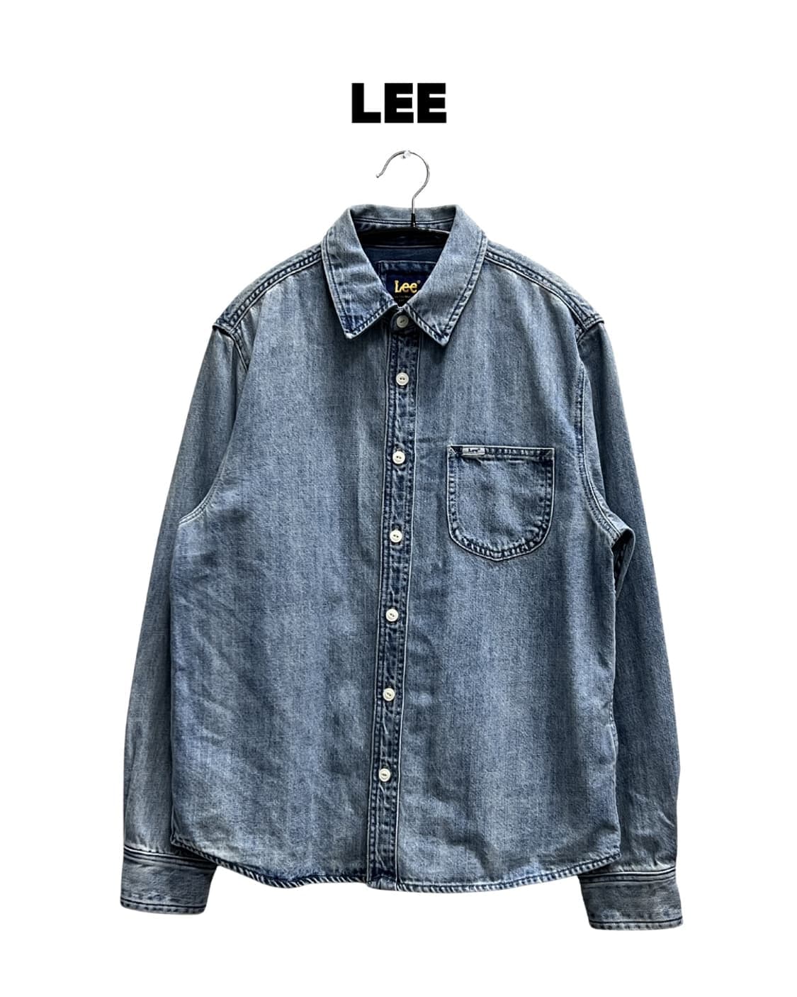 (WS) LEE 스탠다드핏 워시드 데님 셔츠 상품이미지1