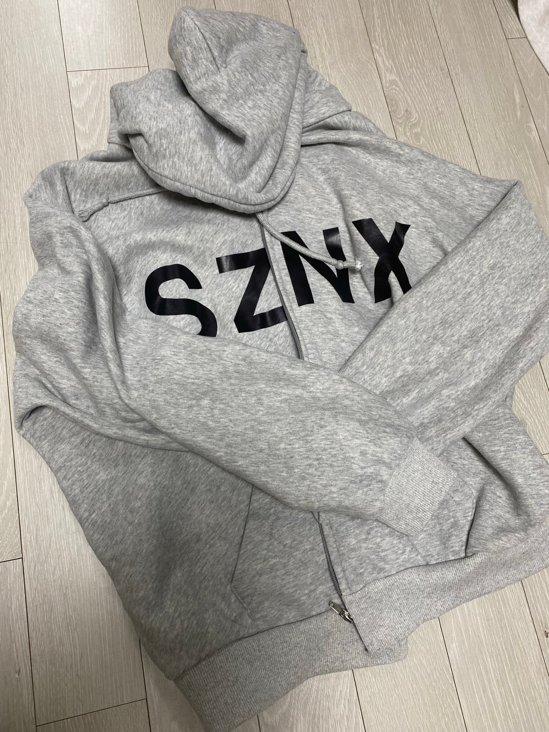 (1) SZNX 칸예 내한 hd-10 그레이 후드집업 이지 상품이미지1