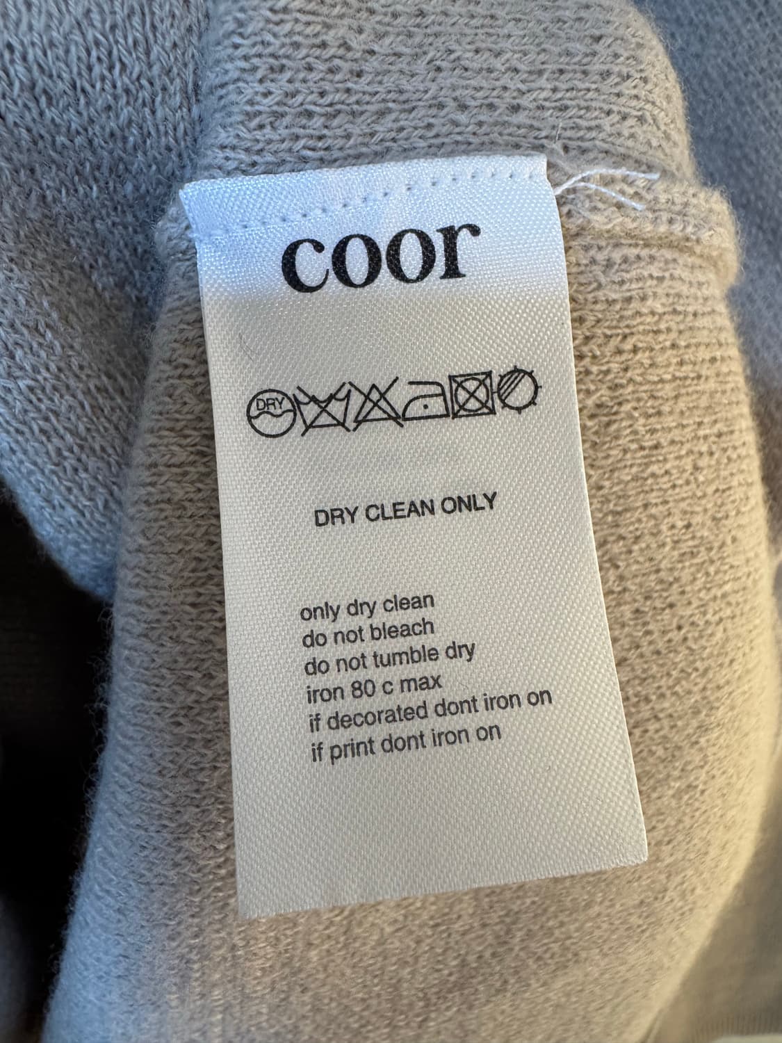 [L]쿠어 라운드넥 울 니트 아이보리 상품이미지5