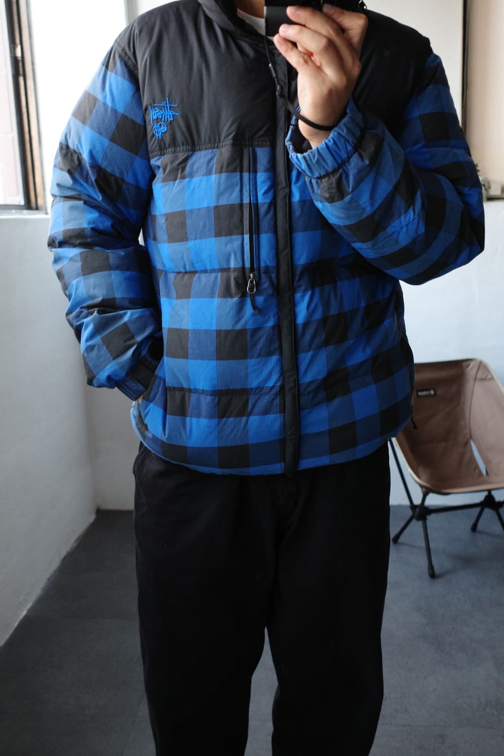 00s 스투시 체커 다운 패딩 상품이미지3