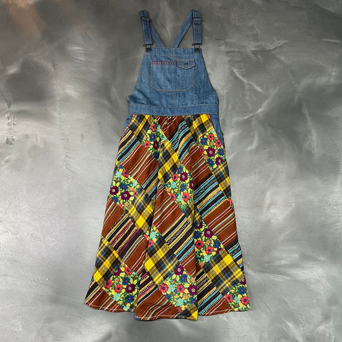  titicaca 에스닉 데님 오버롤 스커트 y16292 상품이미지1