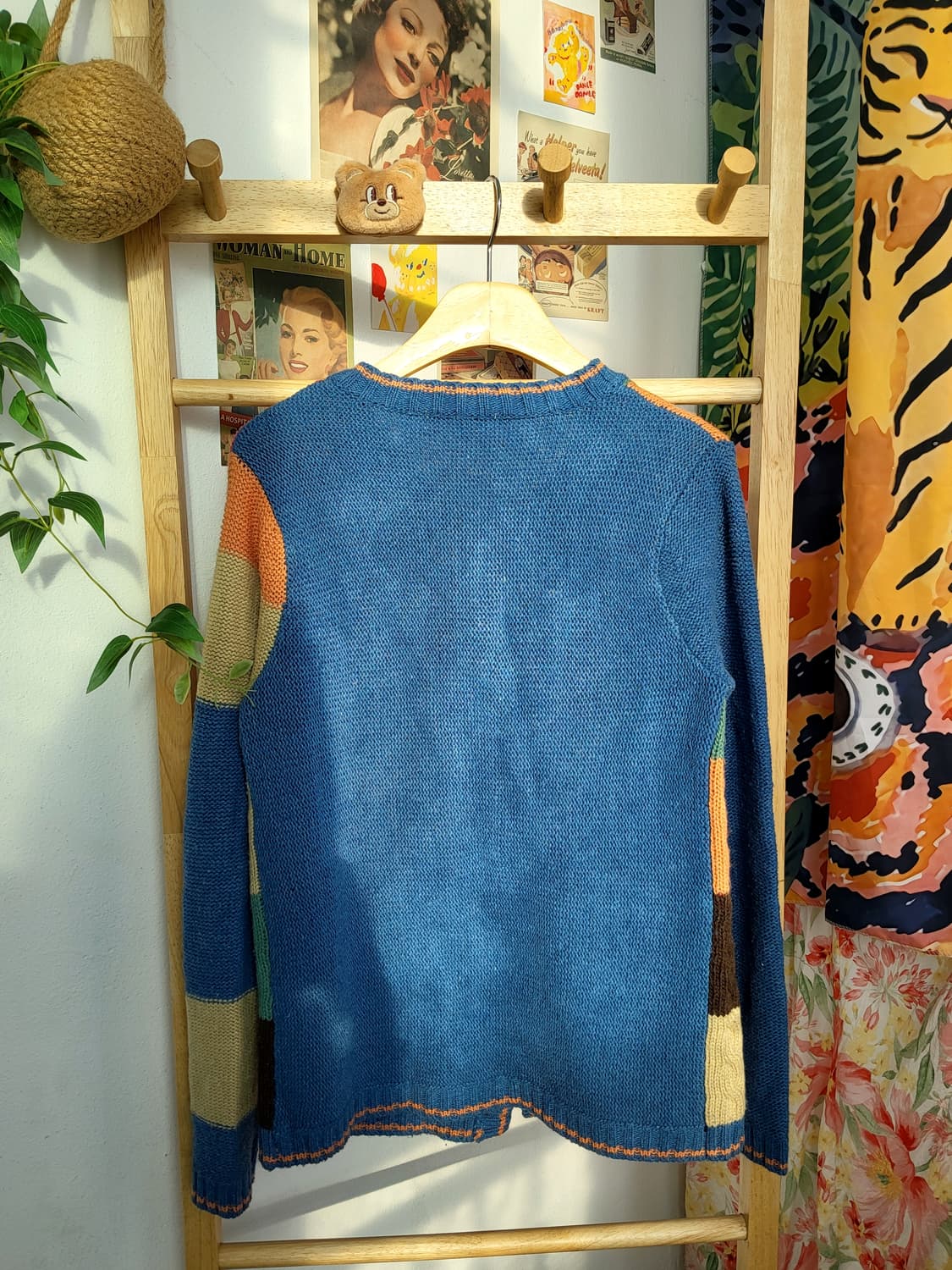 플라워 패치워크 폼폼 가디건 상품이미지8