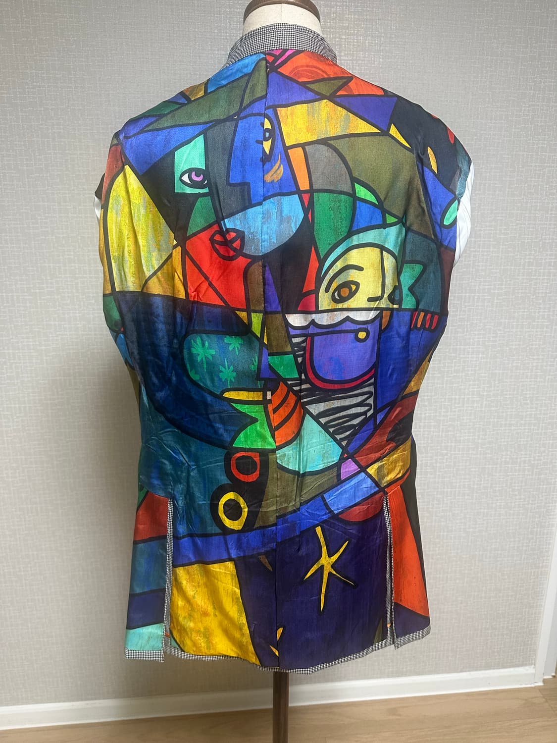 수제맞춤정장.도멜원단 하운드투스슈트 상의,하의,베스트 풀세트  상품이미지8