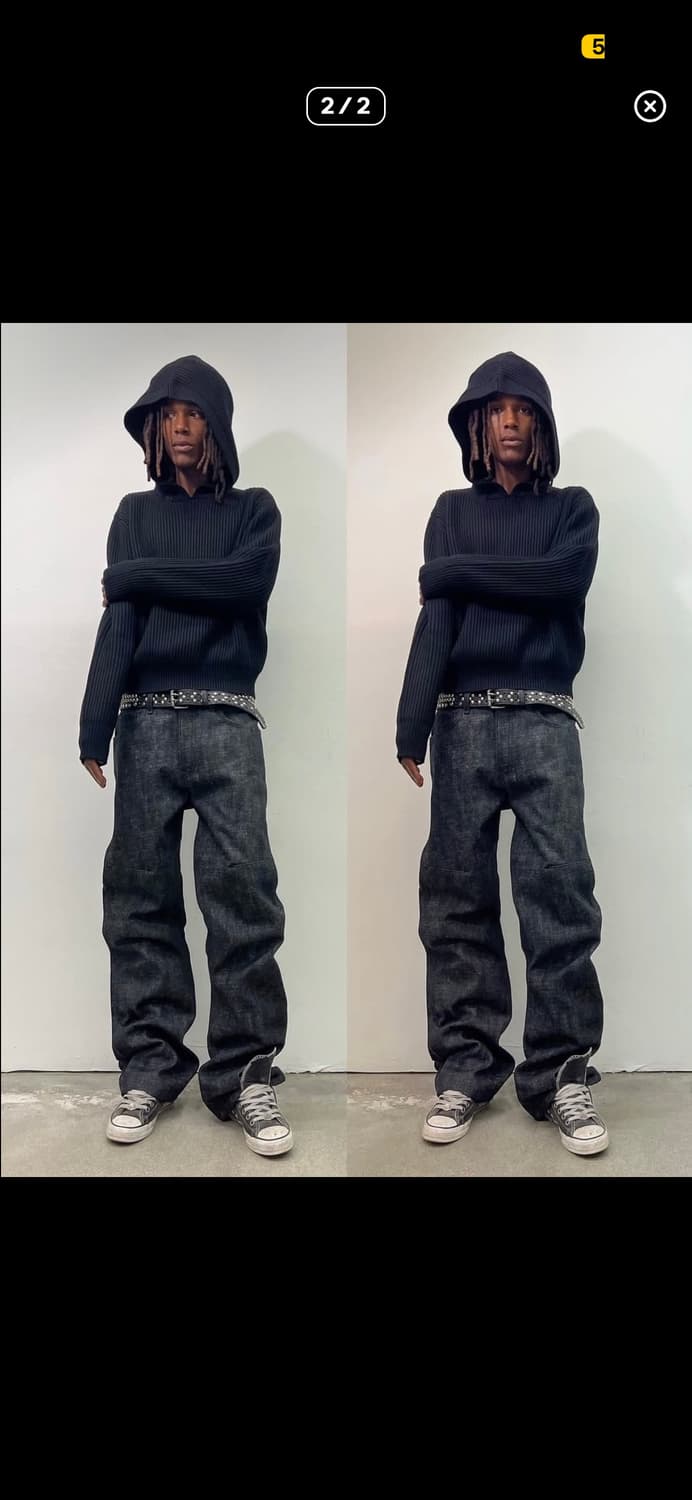 Ktwo studios knit hoodie m  상품이미지2