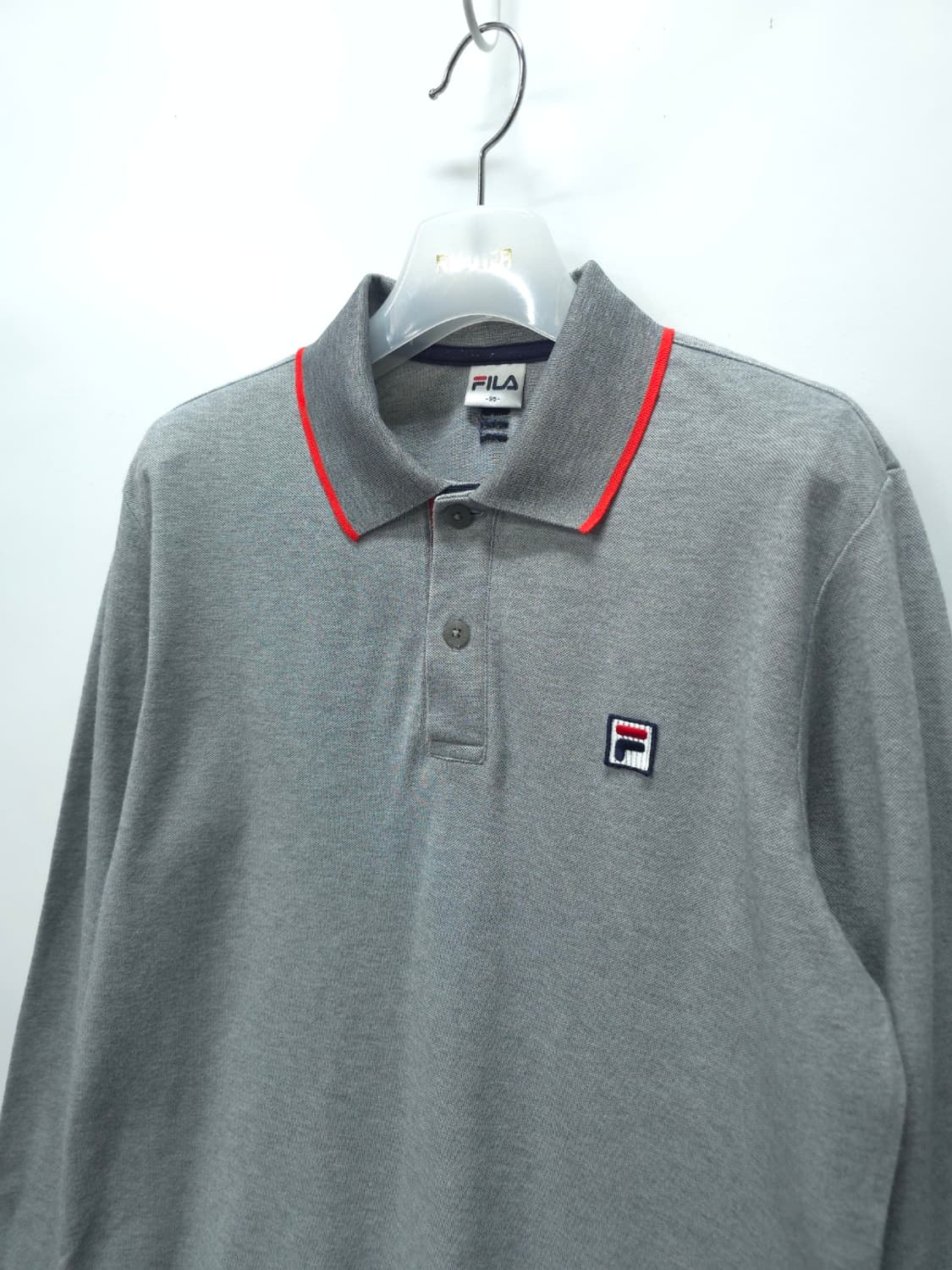 휠라(FILA) 남성 배색 포인트 긴팔 카라티(95) 상품이미지2