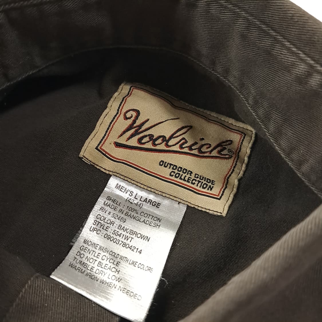 CK384 L 울리치 90s 슈팅패치 다크브라운 헌팅 셔츠 남방 상품이미지3