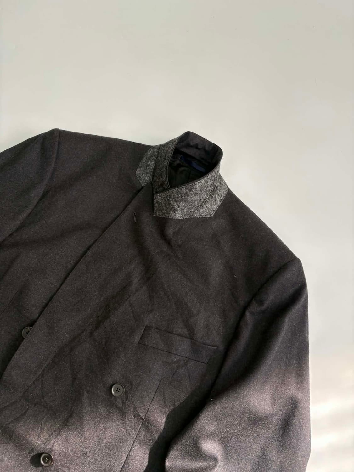 90s 버버리 × 로덴프레이 독일제 슈퍼 100 더블 브레스트 울 블레이 상품이미지9