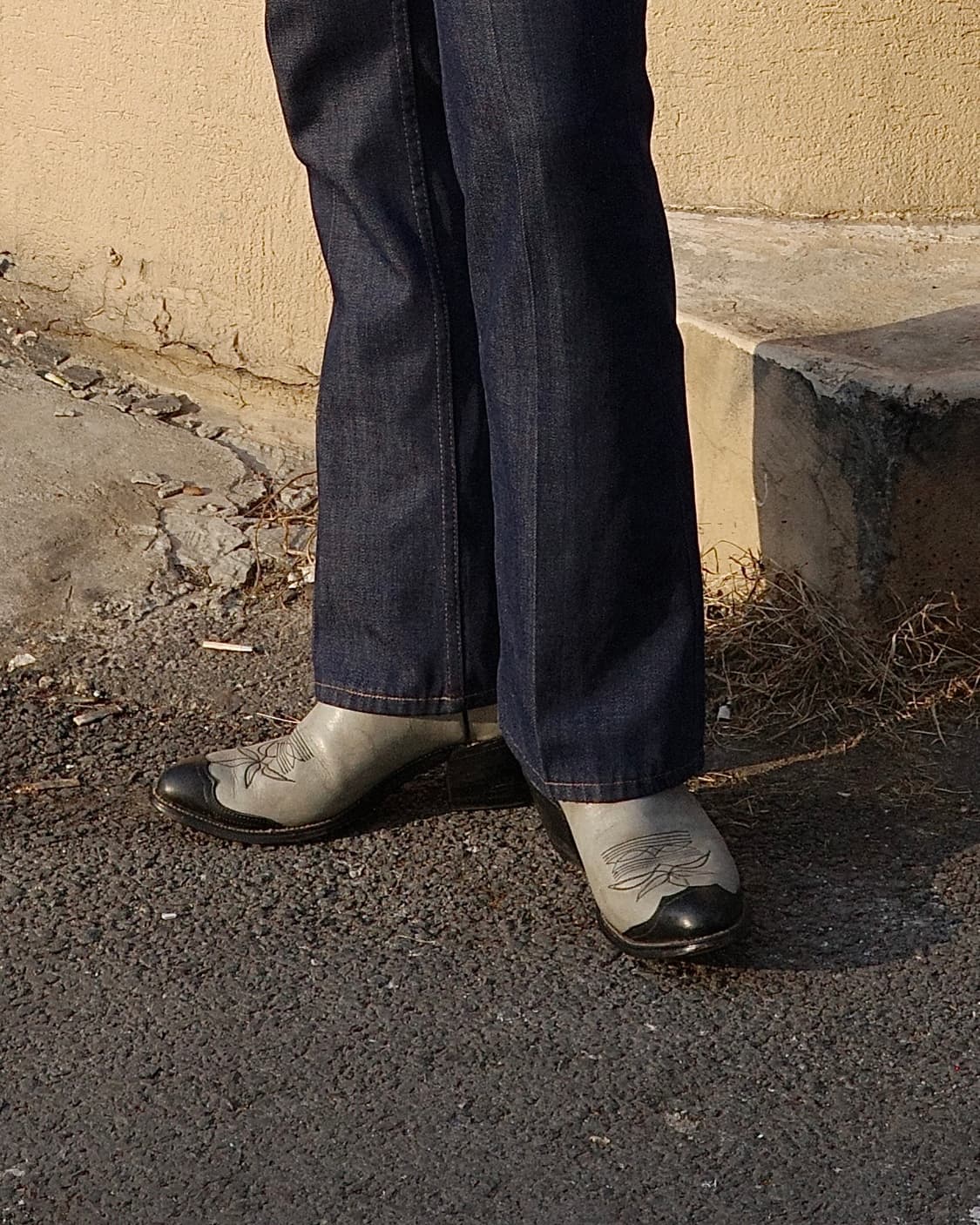 70s 리바이스 오렌지탭 롱혼 투톤 웨스턴 부츠 상품이미지9