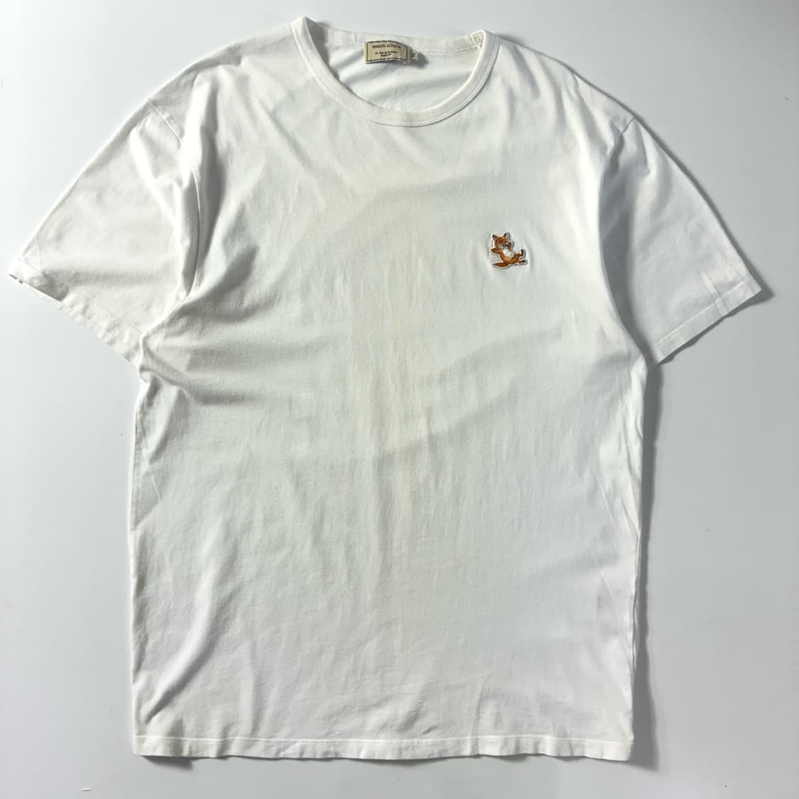 Maison kitsune  메종키츠네 스피디폭스 패치 화이트 반팔티셔츠 상품이미지1