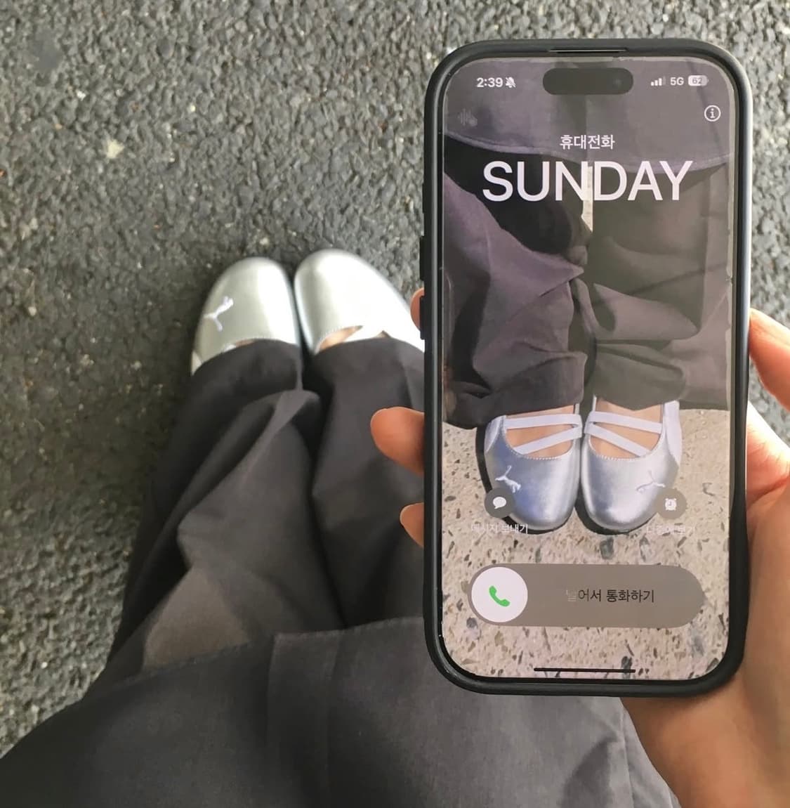 (W) 푸마 스피드캣 발레 메탈릭 푸마 실버 푸마 화이트 상품이미지1