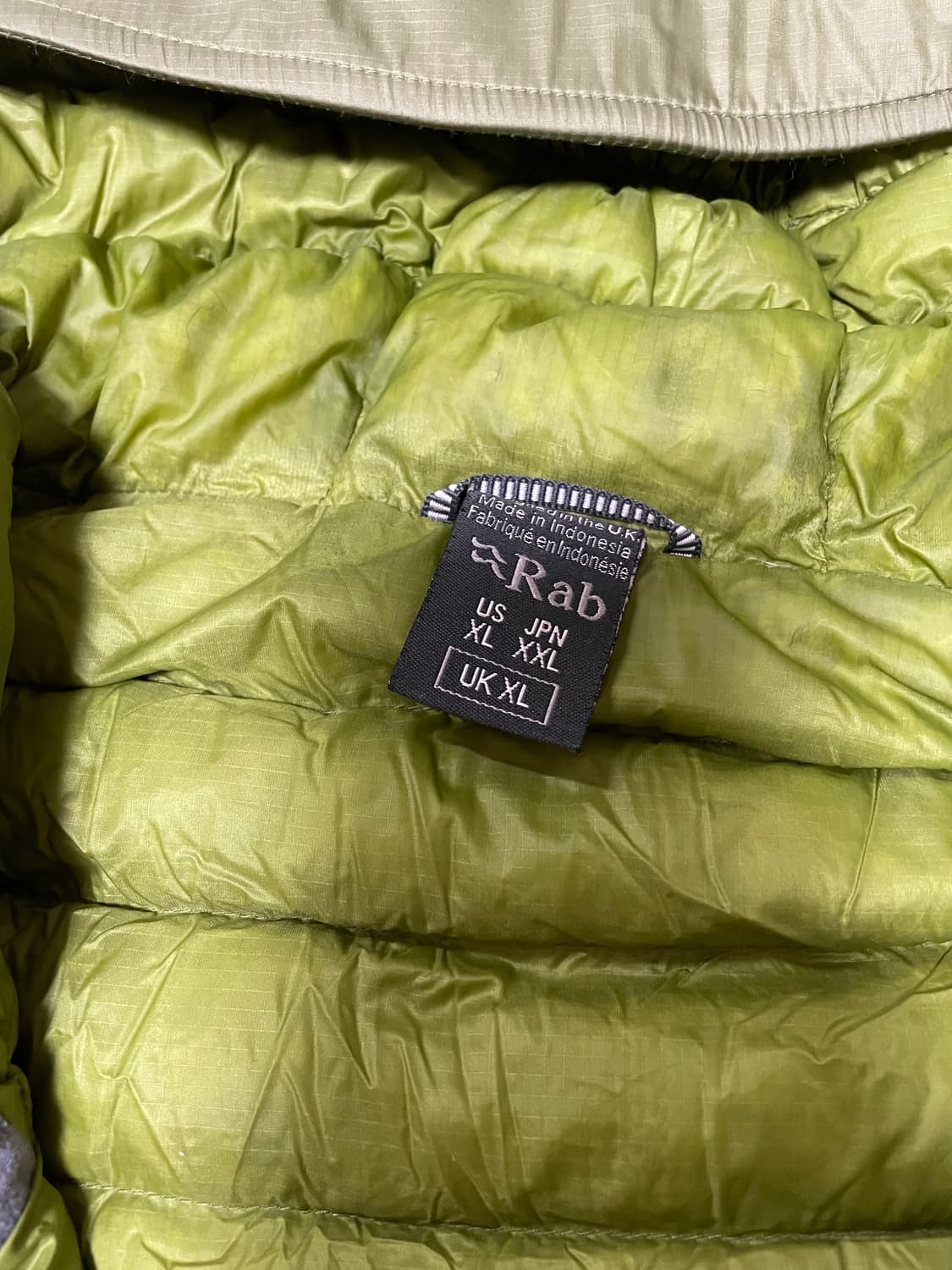Rab마이크로 알파인 경량패딩 그린XL 상품이미지3