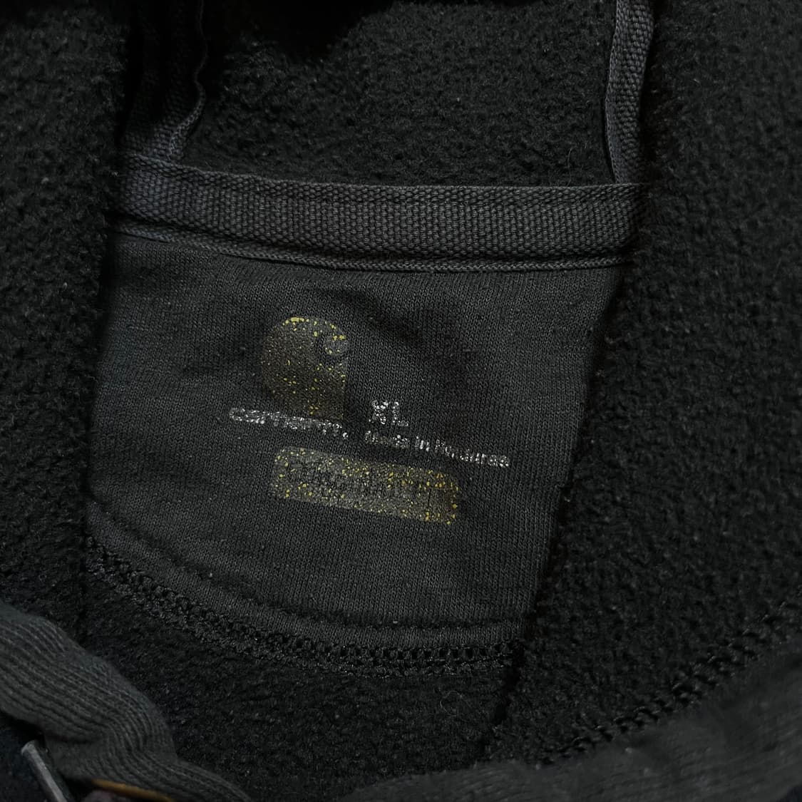 [정품] 칼하트 블랙 기모 후드티 [ 오리지널XL ] 상품이미지5