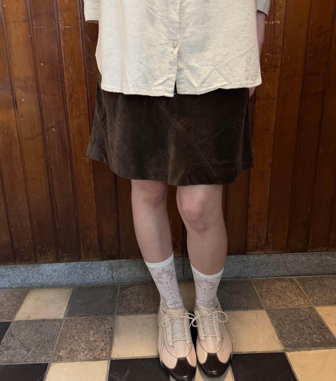 cube sugar velvet skirt 상품이미지1