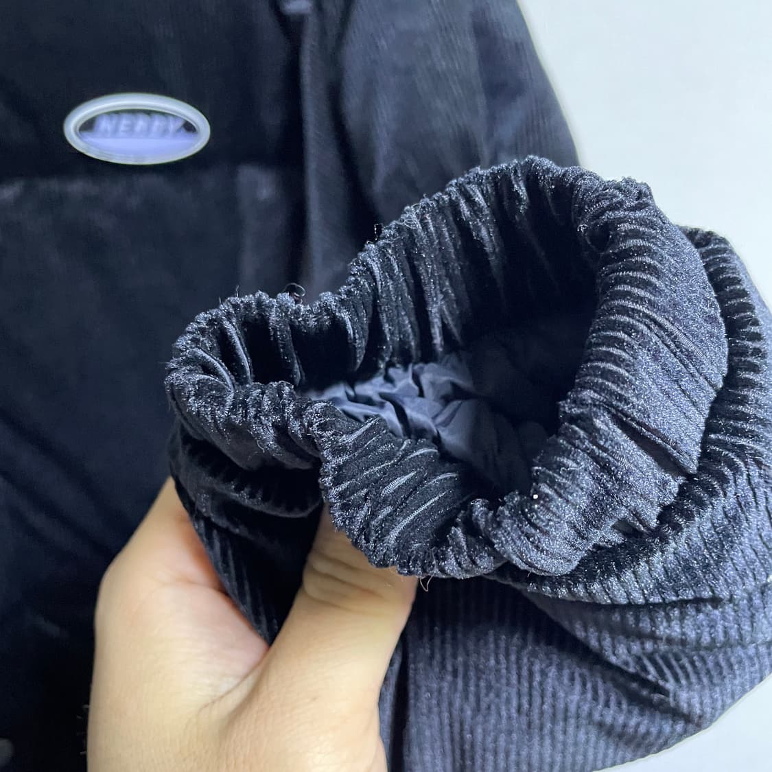 널디 코듀로이 오리털 숏패딩 점퍼 S(100, 오버핏  상품이미지6