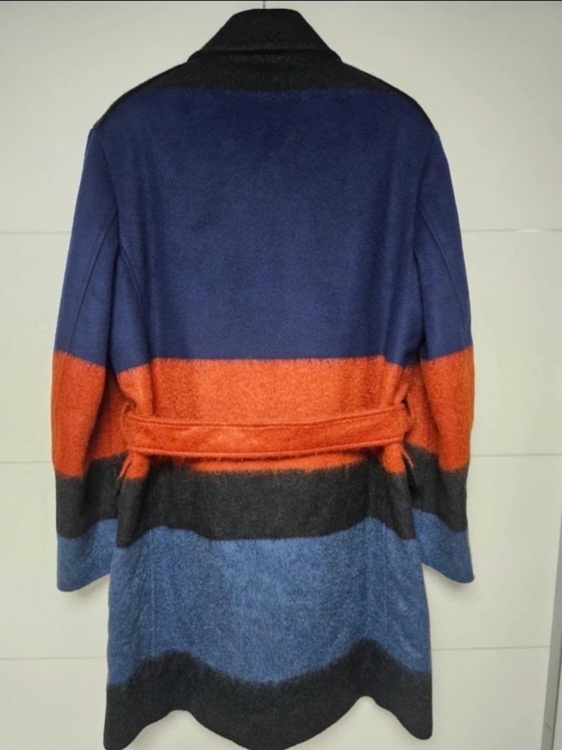 명품 페라가모 컬러블록 모헤어코트(105/럭셔리) 상품이미지6