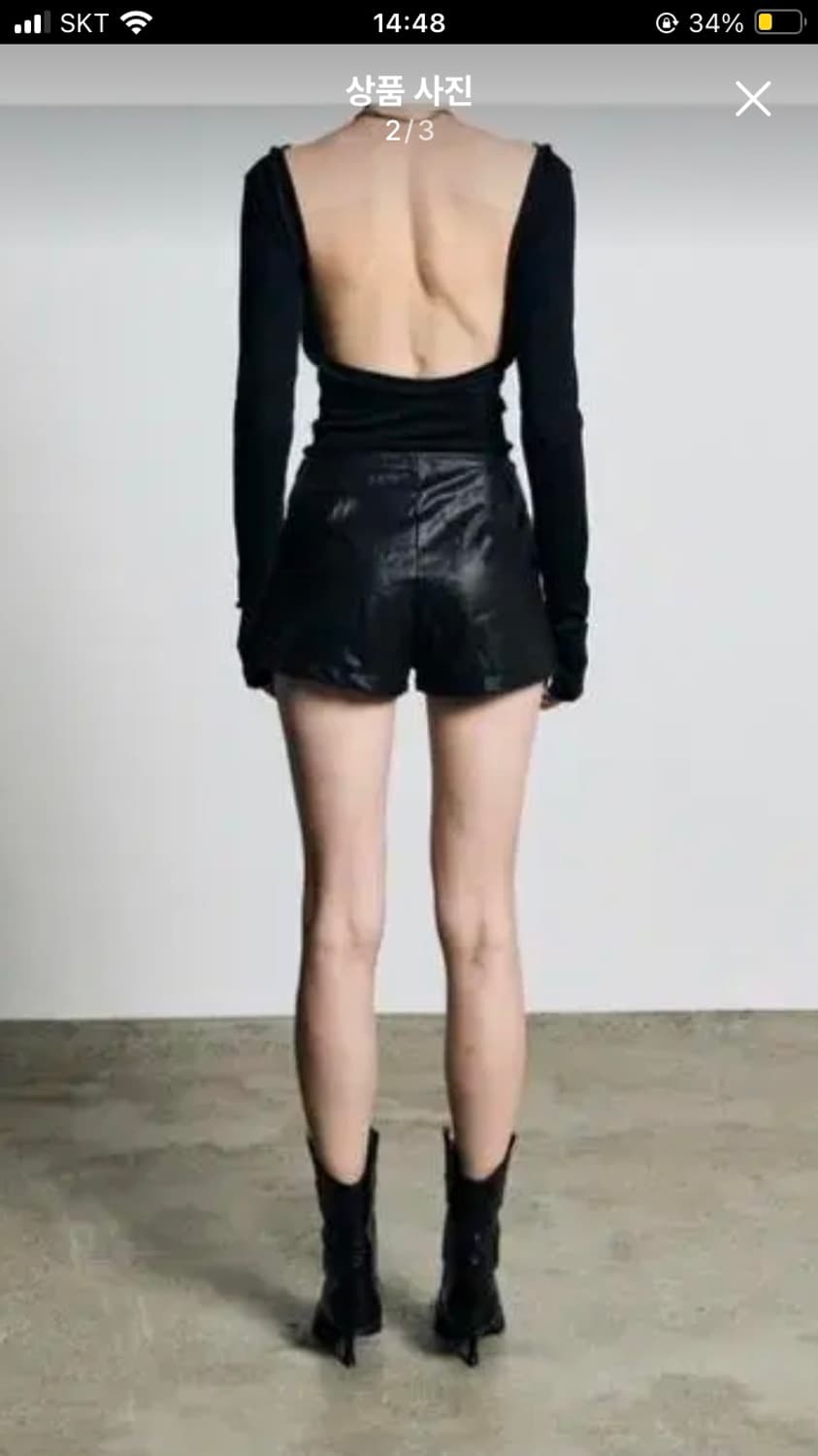 새상품 보헤미안서울 레이스업 쇼츠 m 펑크 락시크 상품이미지2