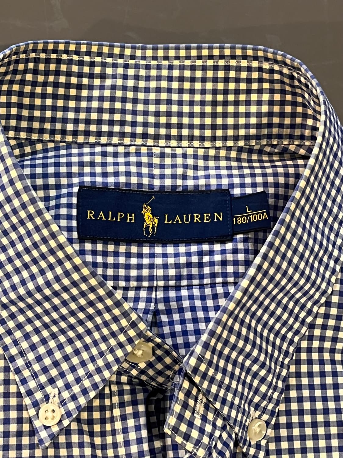 폴로 랄프로렌 깅엄 체크 셔츠 상품이미지5