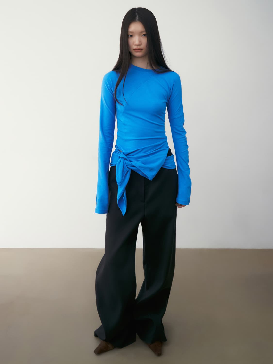 로우클래식 LC WRAP T-SHIRT_BLUE M 상품이미지3