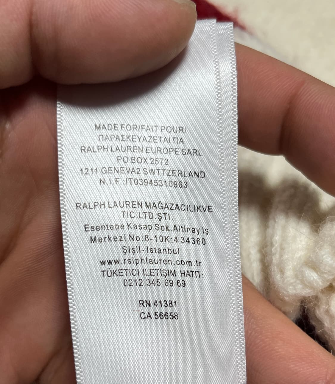 폴로 랄프로렌 반집업 크롭 니트 스웨터  상품이미지7