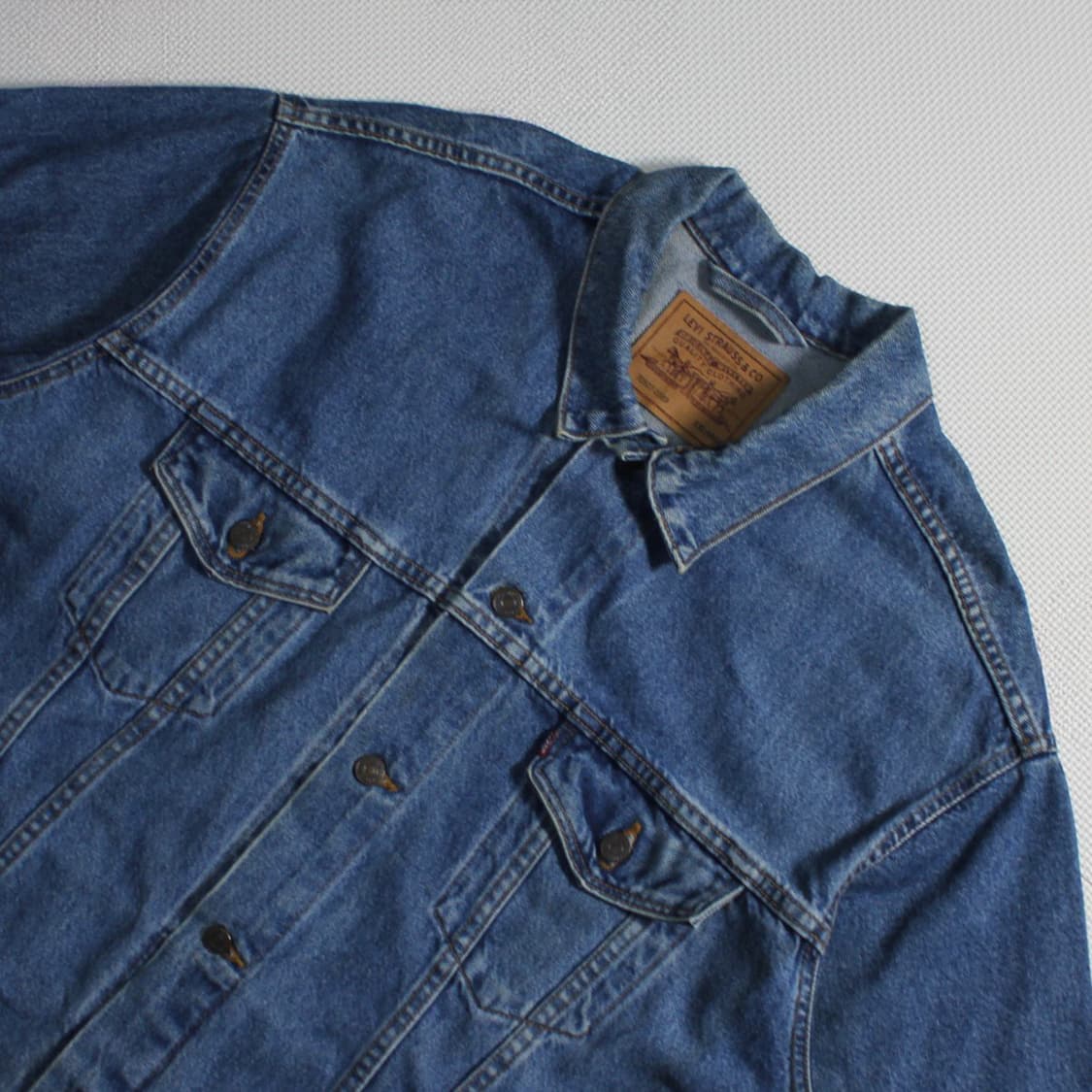 90's Levi’s 리바이스 USA 데님 트러커 자켓 L030 상품이미지2