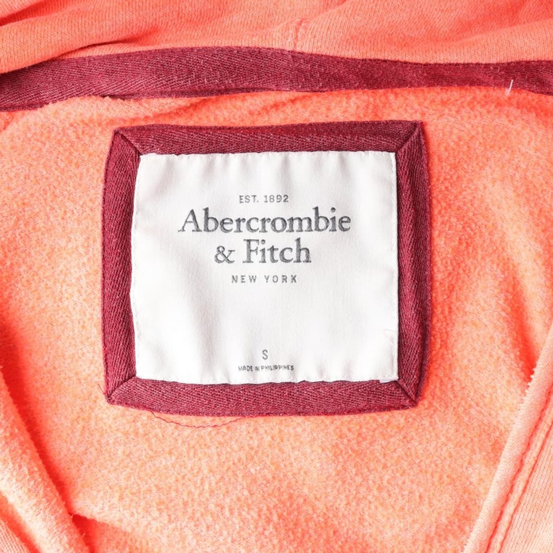 아베크롬비 앤 피치 로고 자수 슬림핏 후드집업 S 상품이미지6