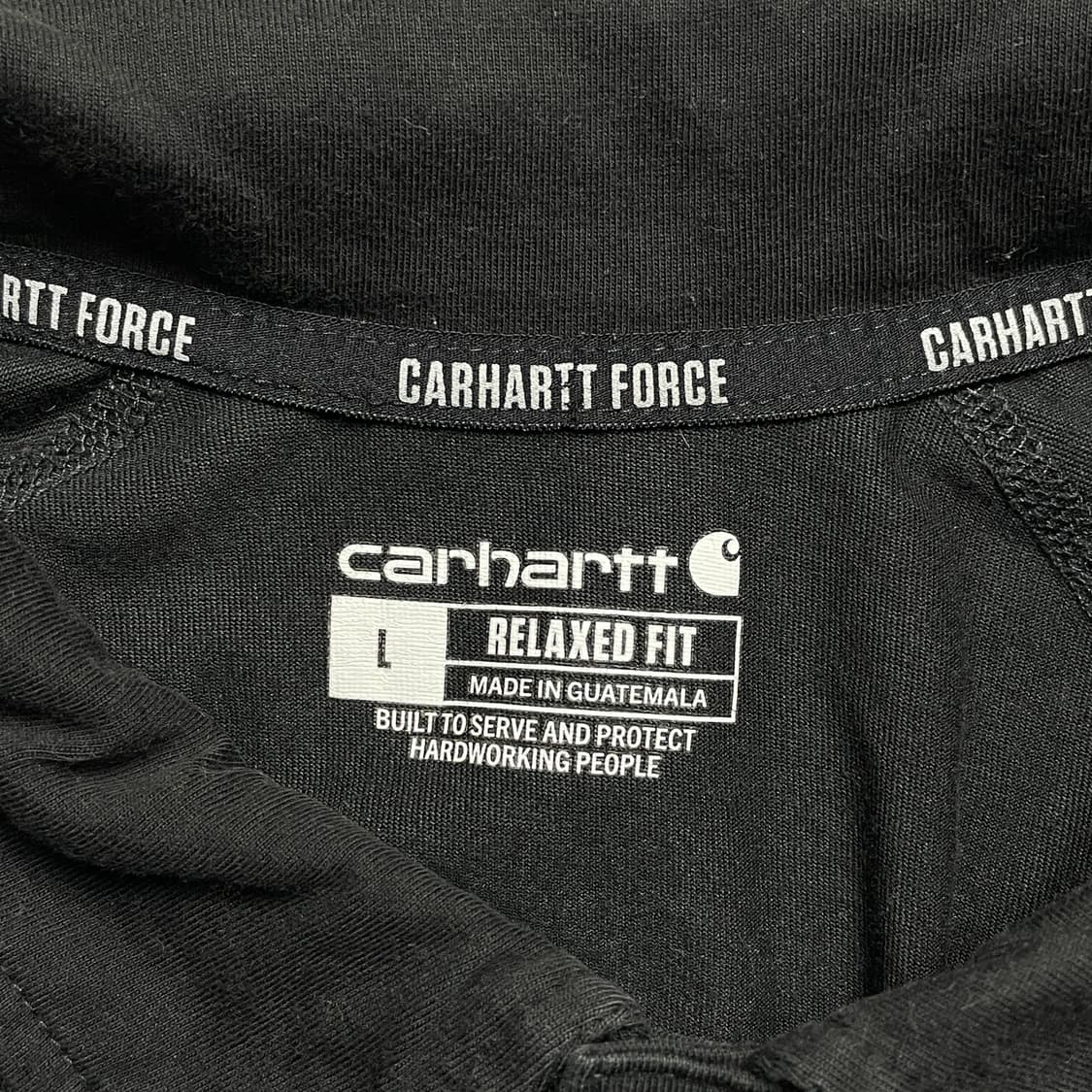 CARHARTT 칼하트 블랙 포켓 반팔 카라티셔츠 A01139 상품이미지9