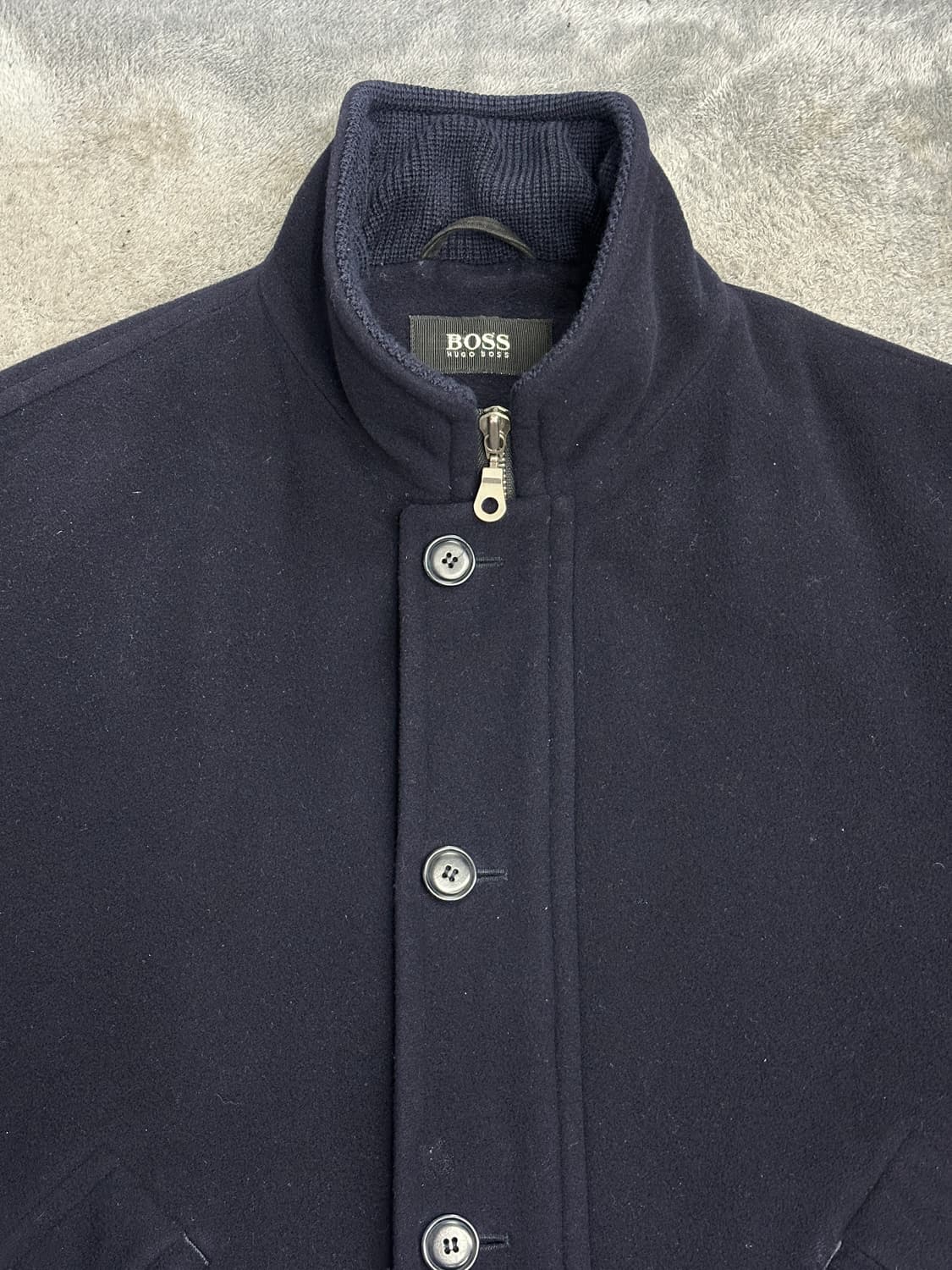 00s HUGO BOSS 네이비 울 자켓 54 상품이미지4