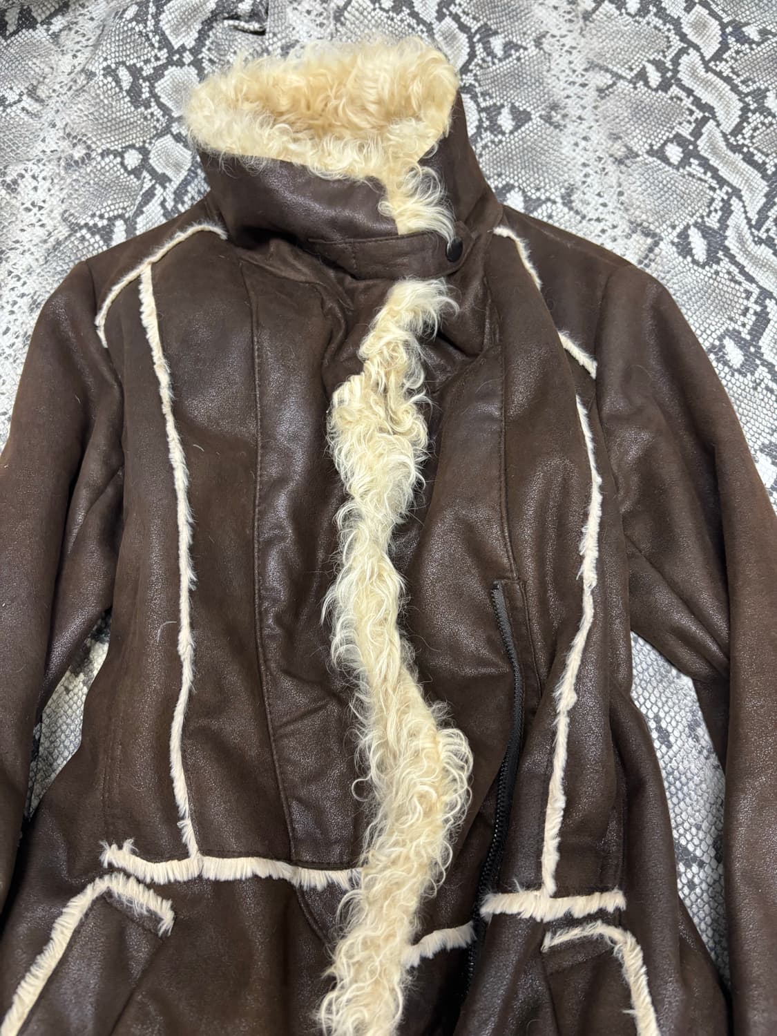 [Renoma] Fur Trimming Brown Jacket 상품이미지6