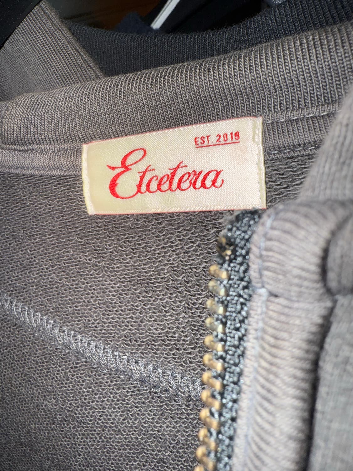 ETCE Washed 후드집업 차콜 M 상품이미지3