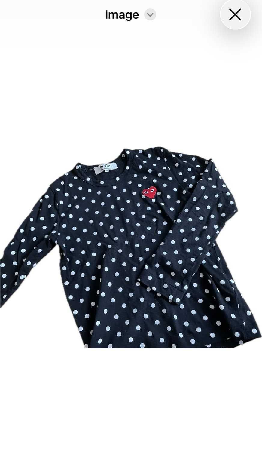 꼼데가르송 도트슬리브 상품이미지2