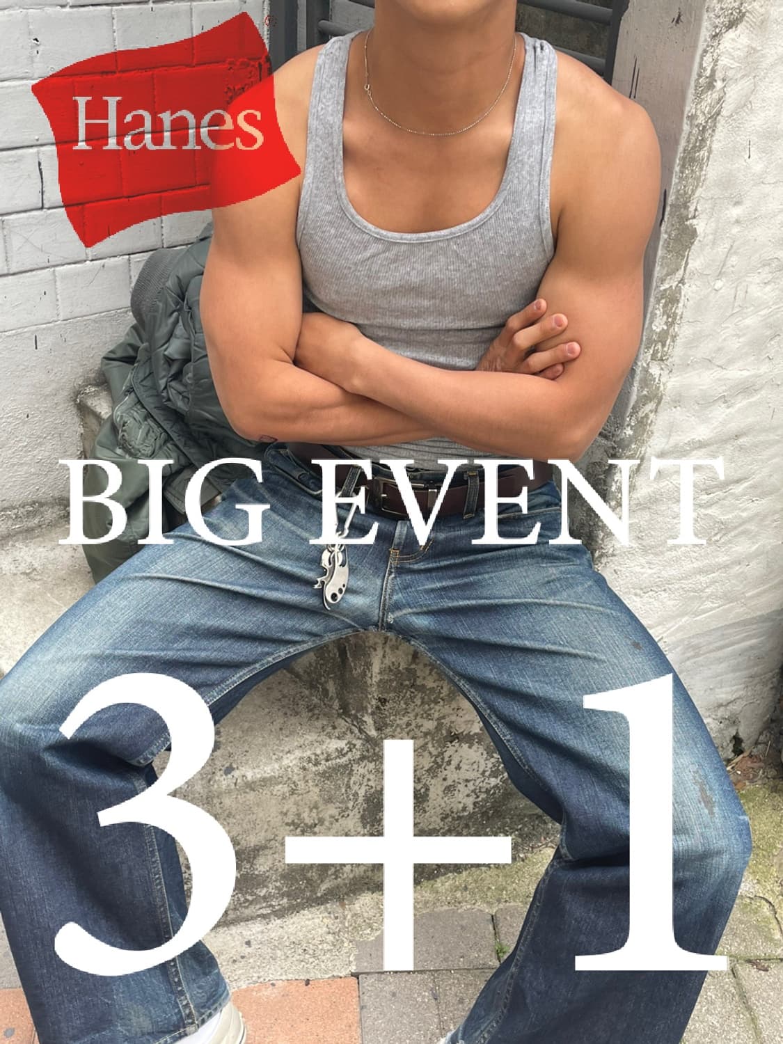 Hanes tagless 헤인즈 민소매 나시 상품이미지1