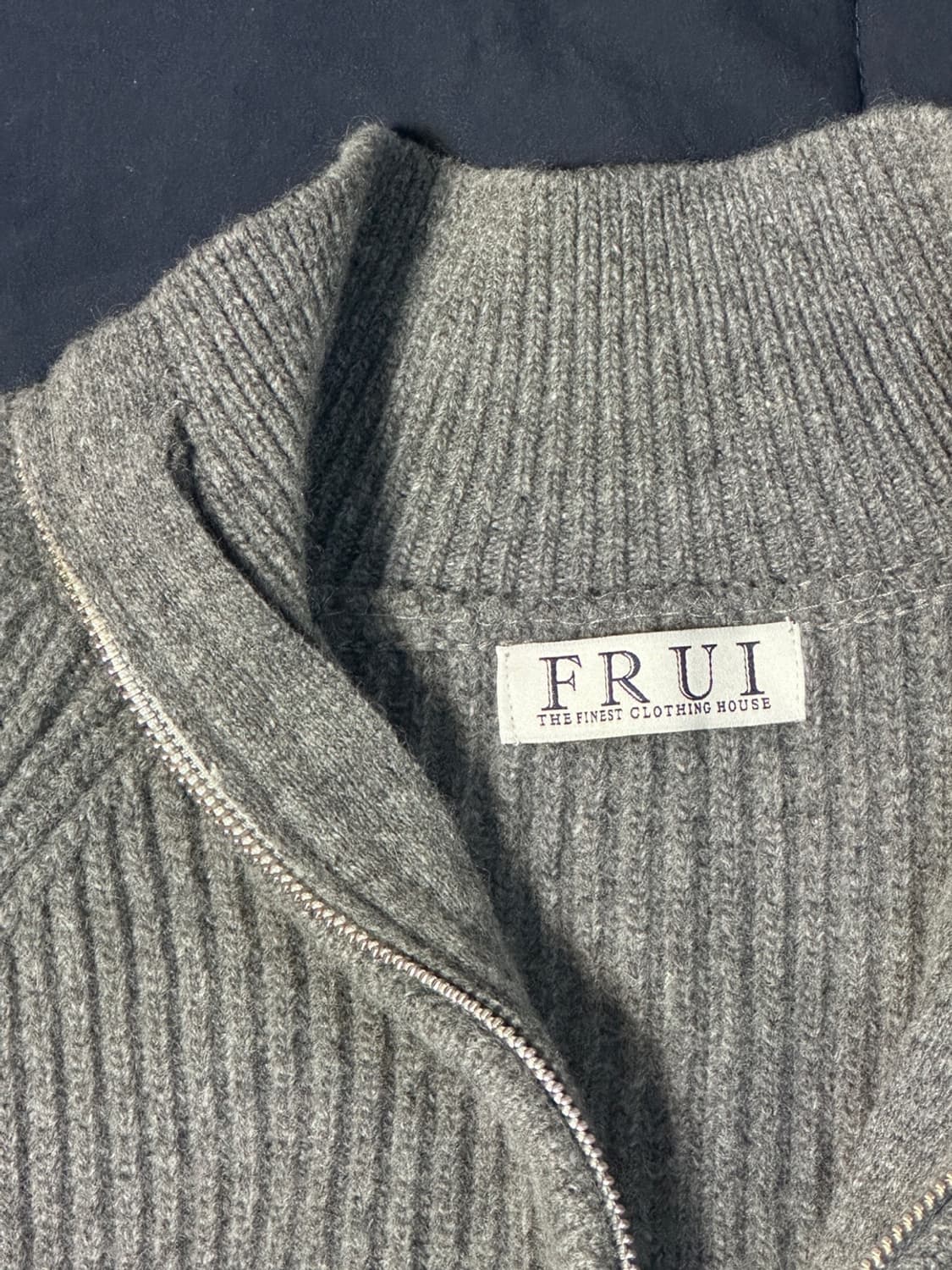 프루이 1/4 캐시미어 반집업니트 M 상품이미지3