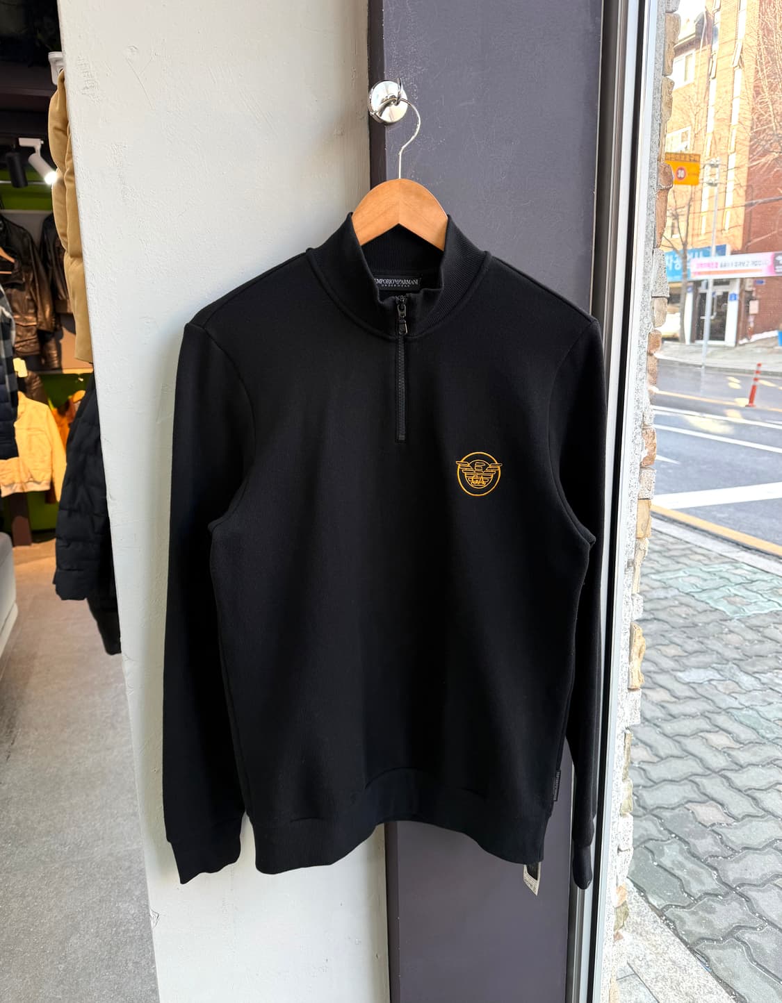 S/ 엠포리오 아르마니 신형 기모 하프집업 상품이미지2