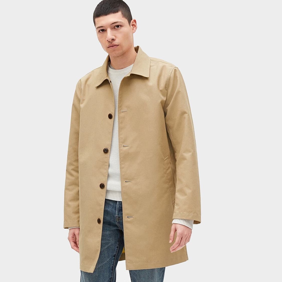 갭 GAP 베이직 롱 자켓/코트(XS, 네이비) 상품이미지1