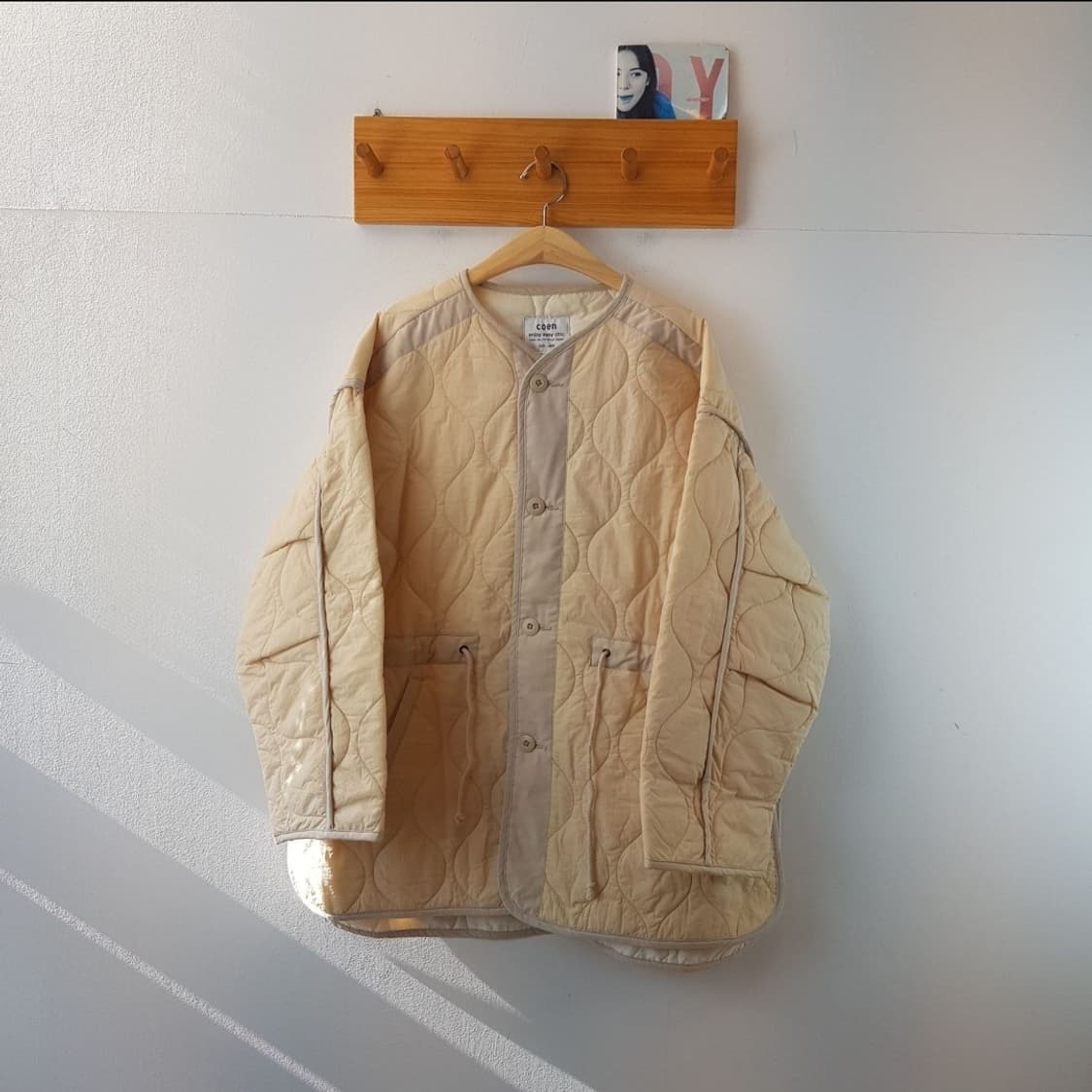 코엔 밀리터리 드로스트 퀼팅 자켓 상품이미지3