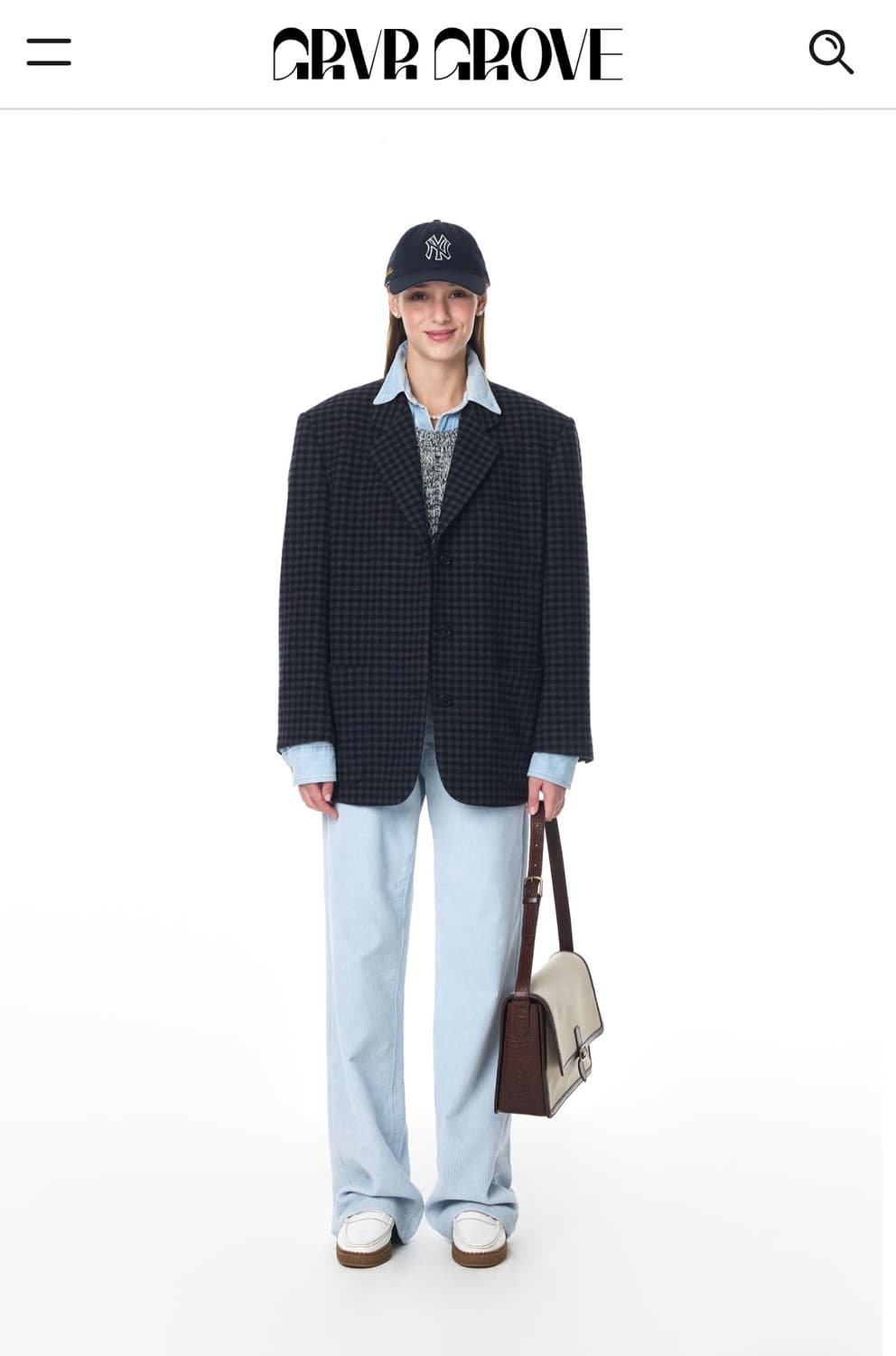 그로브 페니 체크 자켓 상품이미지1