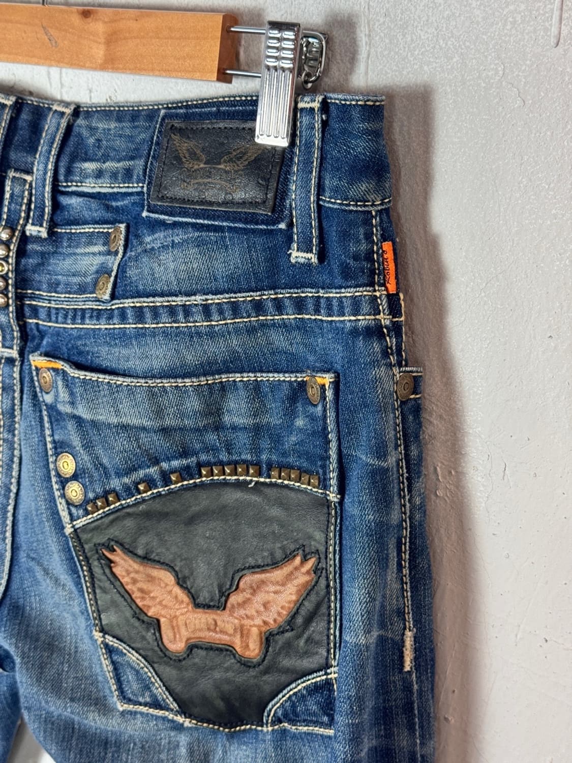 Robin's Jeans 더블 프론트 크로스 데님 팬츠 상품이미지5