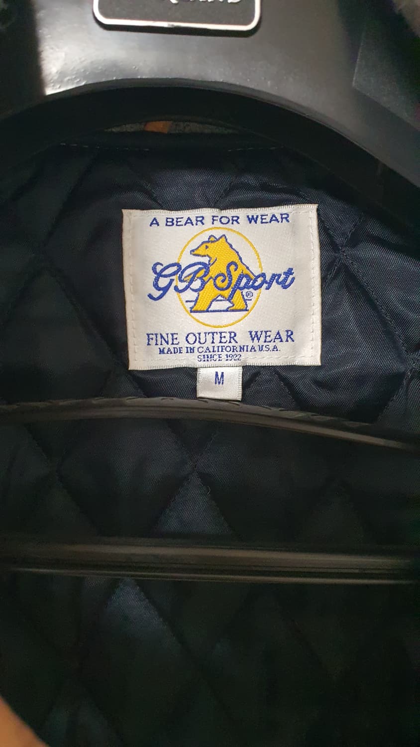 골든베어 가죽 배색 바시티자켓 m 상품이미지3