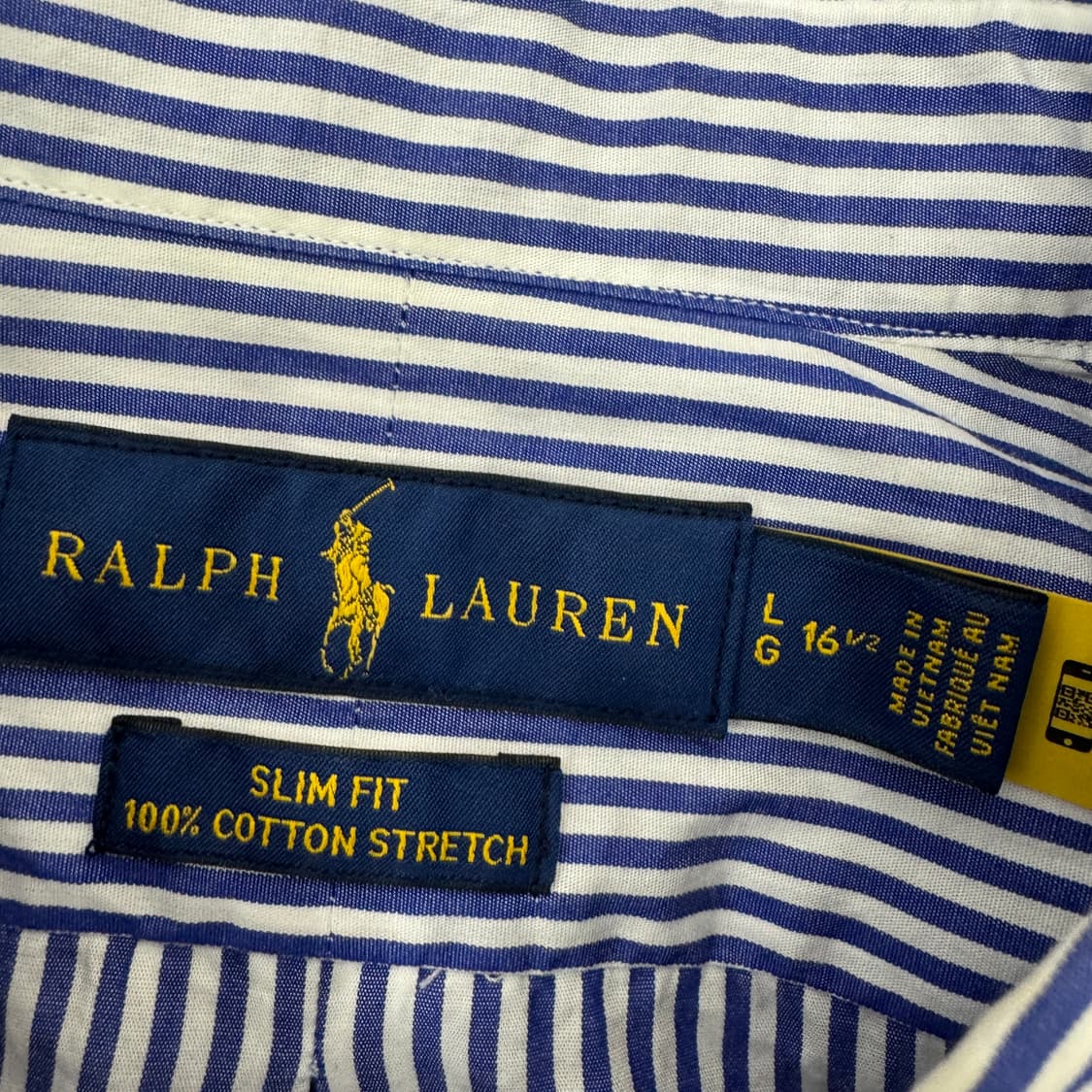 L  폴로 랄프로렌 슬림핏 스트라이프 남방 셔츠  상품이미지3