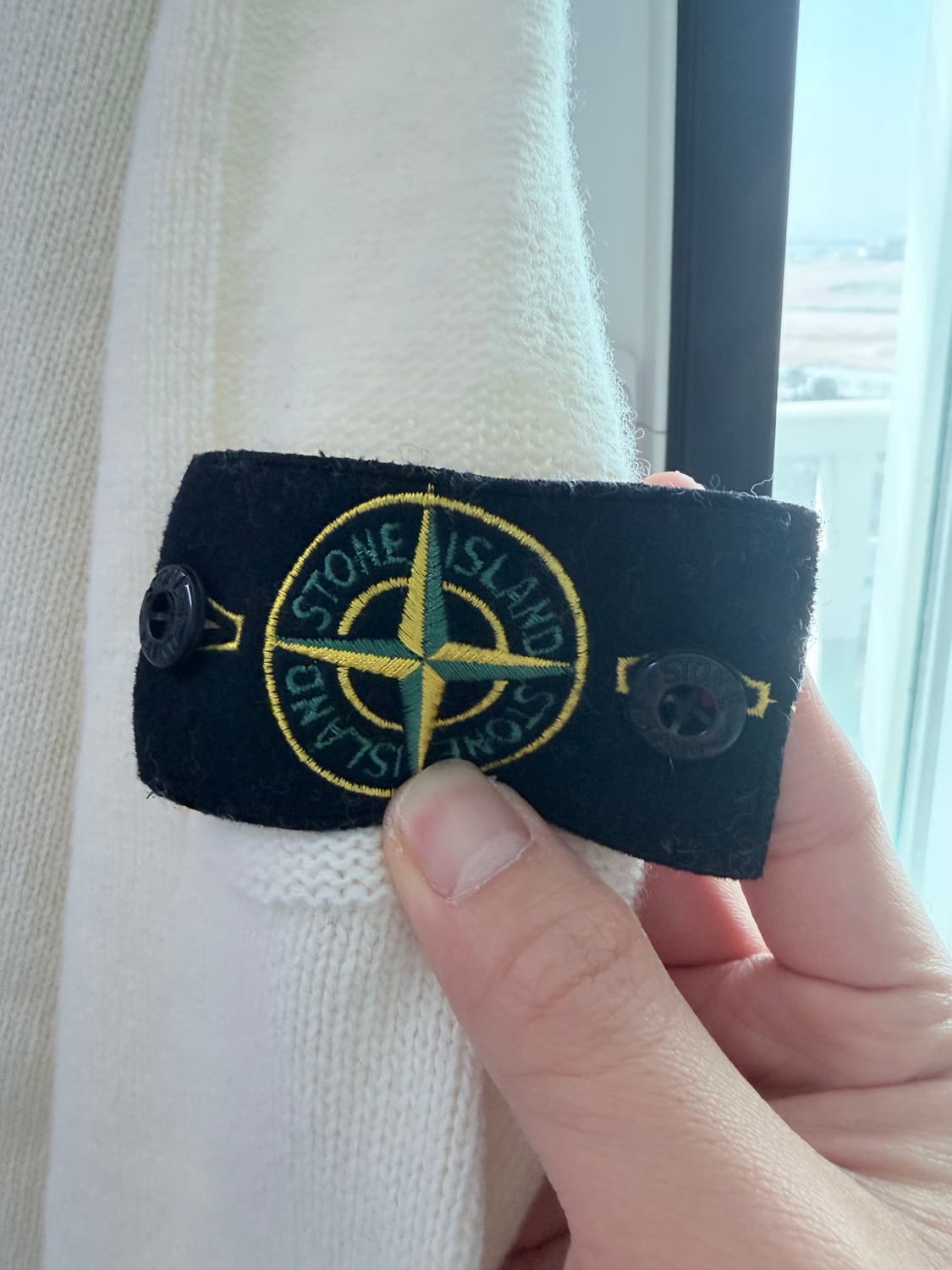 [M] 스톤아일랜드 울 니트 반집업 상품이미지2