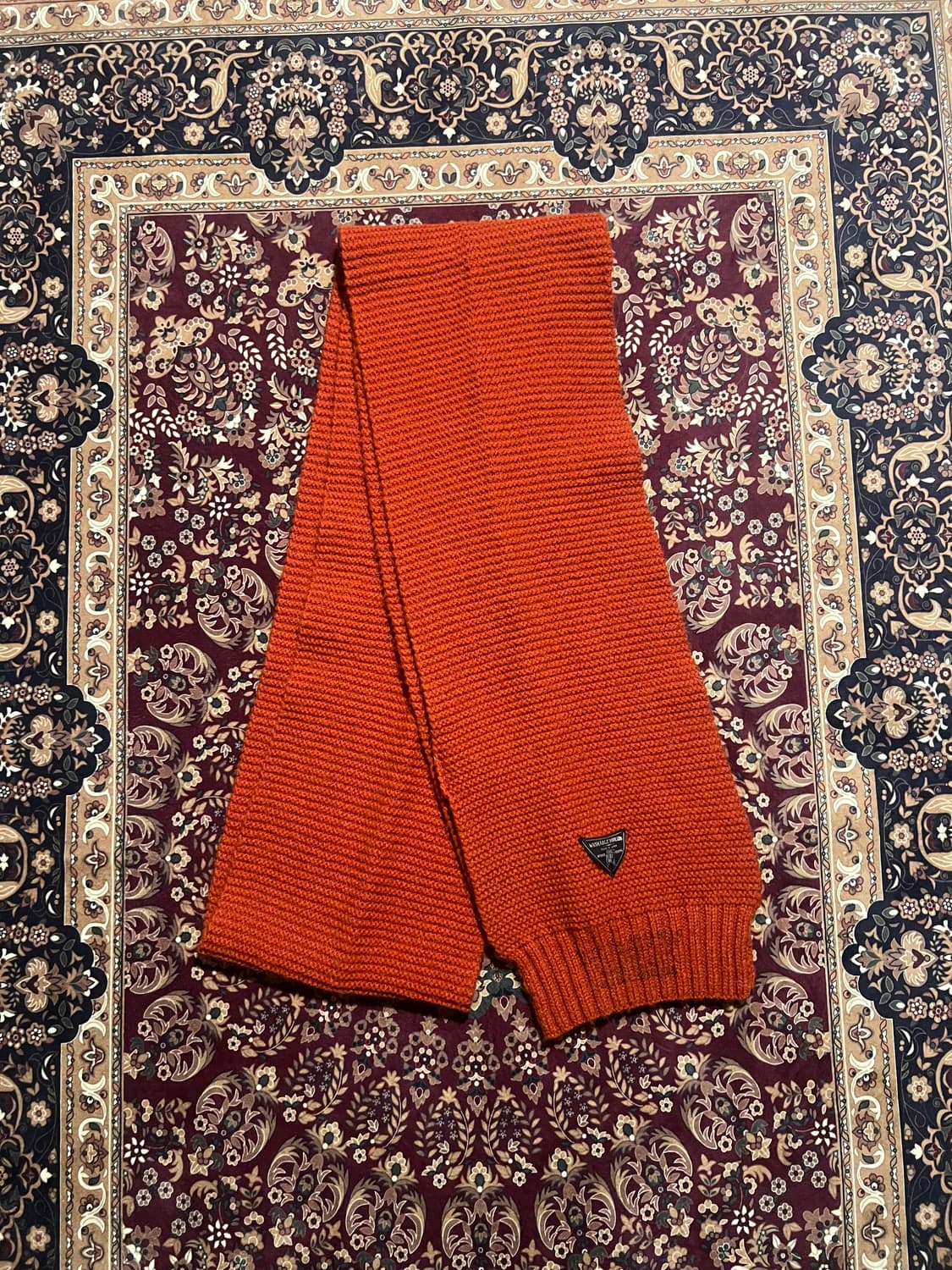 나이젤 카본 Nigel Cabourn 울 머플러 오렌지 상품이미지1