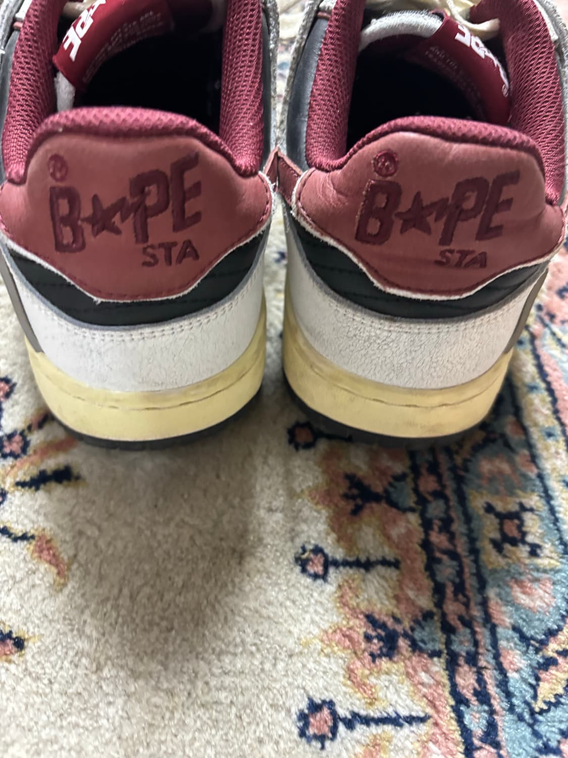 베이프 bape sk8 sta white/red 270 상품이미지3