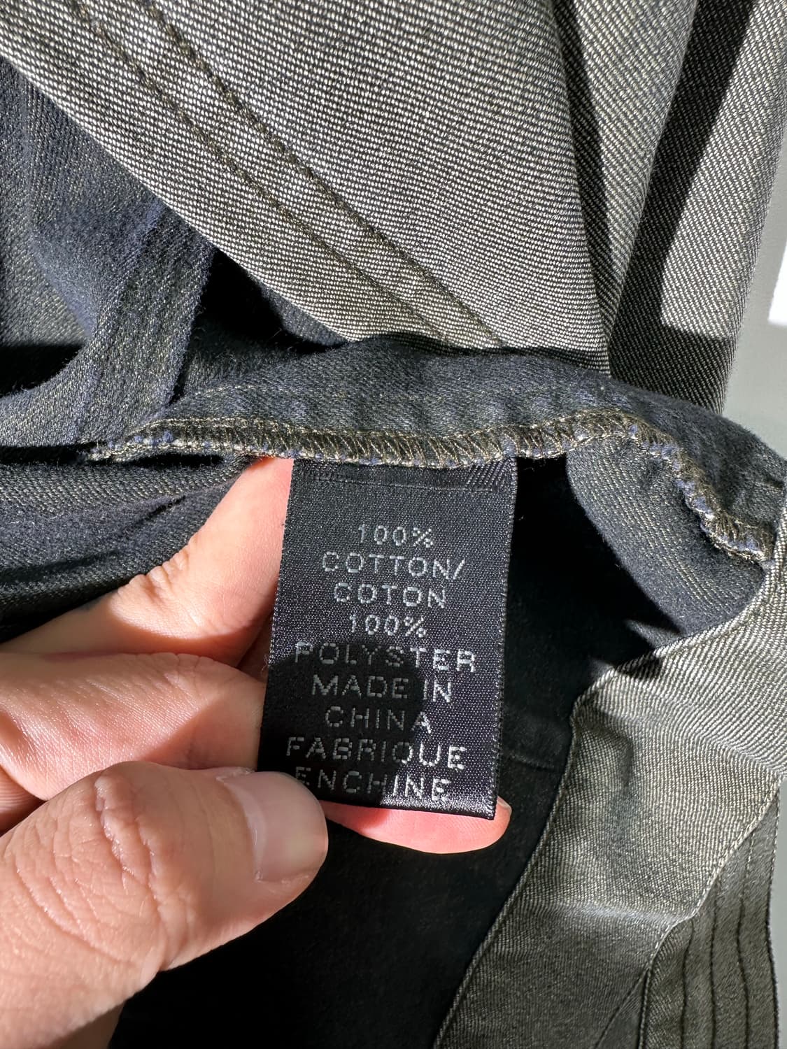 donna karan 그린 코튼 블루종 자켓 상품이미지5