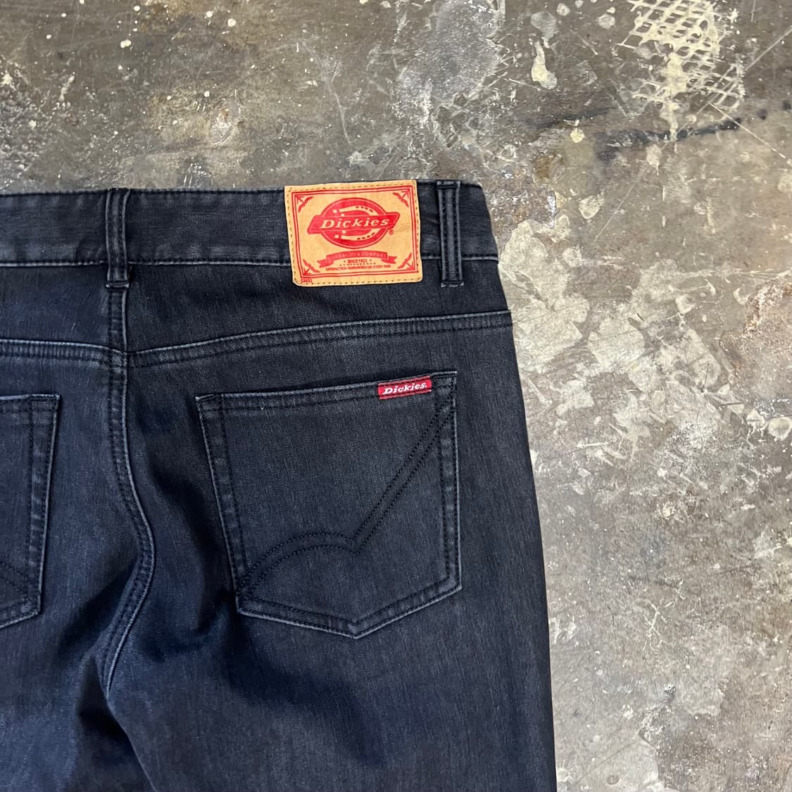 32) 디키즈 기모 데님팬츠 청바지 흑청 블랙진 아메카지 워크웨어 상품이미지5