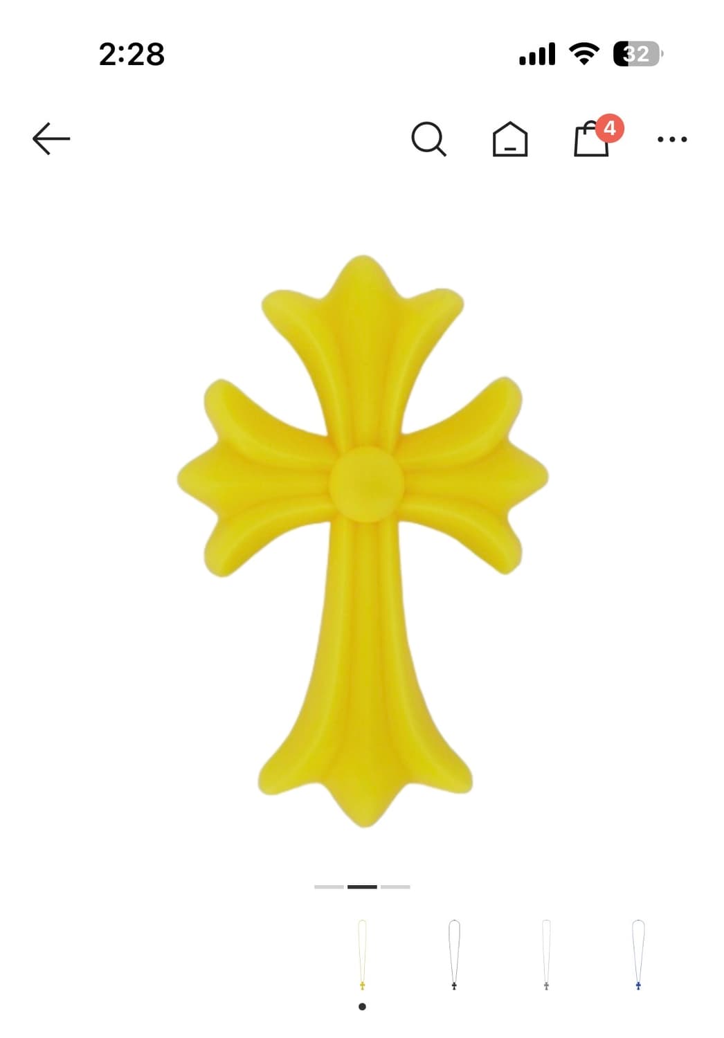 크롬하츠 실리크롬 목걸이 새상품  상품이미지1