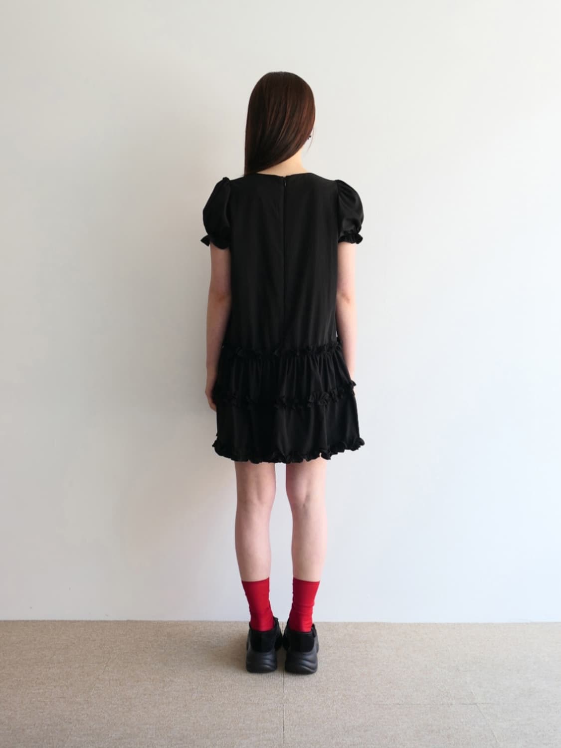 피타 에이 프릴 미니 원피스(블랙) 상품이미지4